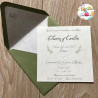 Invitación Cuadrada Sencilla